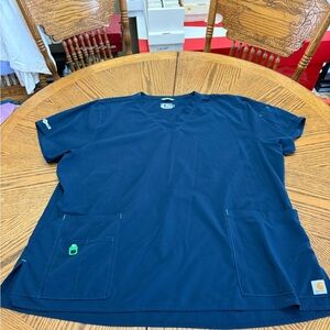 Carhartt Blue Crew Neck Shirt Soft Cotton Classic